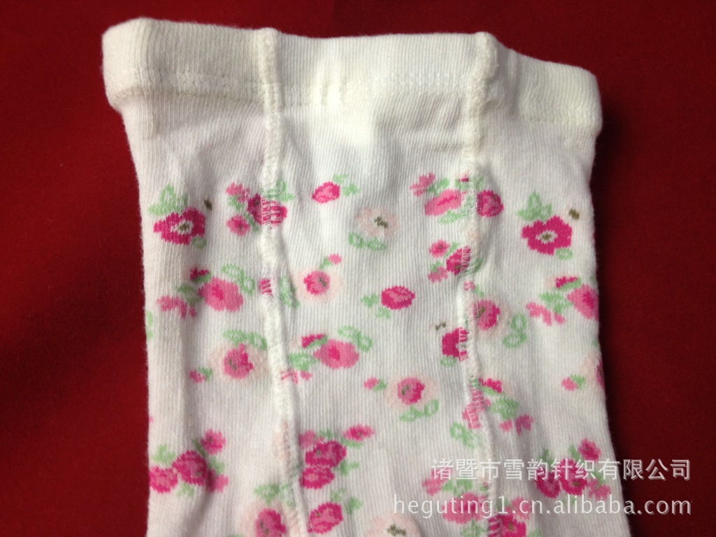 【供应批发 婴儿连裤袜 打底裤 连脚裤 花心白色