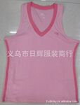 库存出口欧美全棉女式整单拉珈棉休闲背心 654