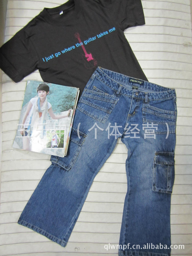 【库存女装批发 <em>女士</em>多袋<em>马裤</em> 牛仔<em>马裤</em> FRES