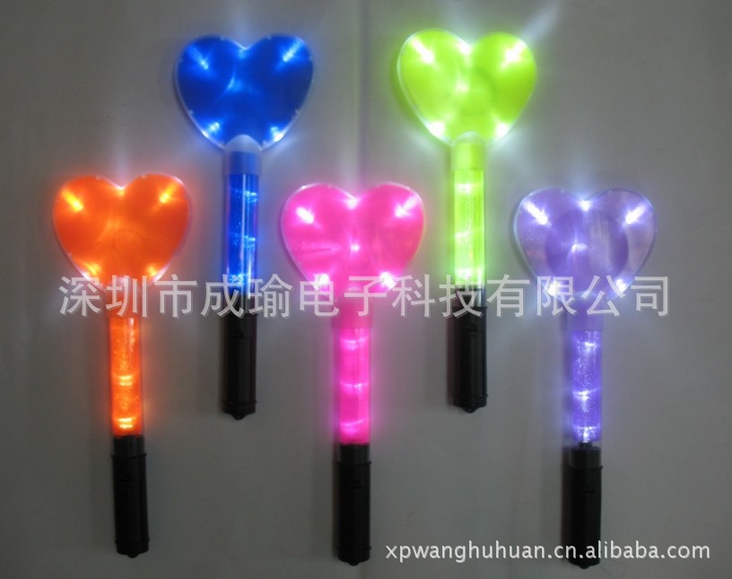 深圳厂家供应 迷你五角星棒、LED发光棒、桃