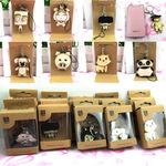 可爱搞怪木制动物工艺挂件精制复古包装 活动结婚礼品批发 