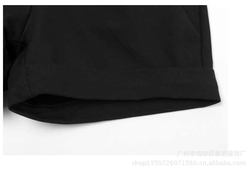 【2012<em>秋冬</em>新品<em>韩版</em>通勤<em>松紧</em>腰拼贴弹力<em>短裤</em>