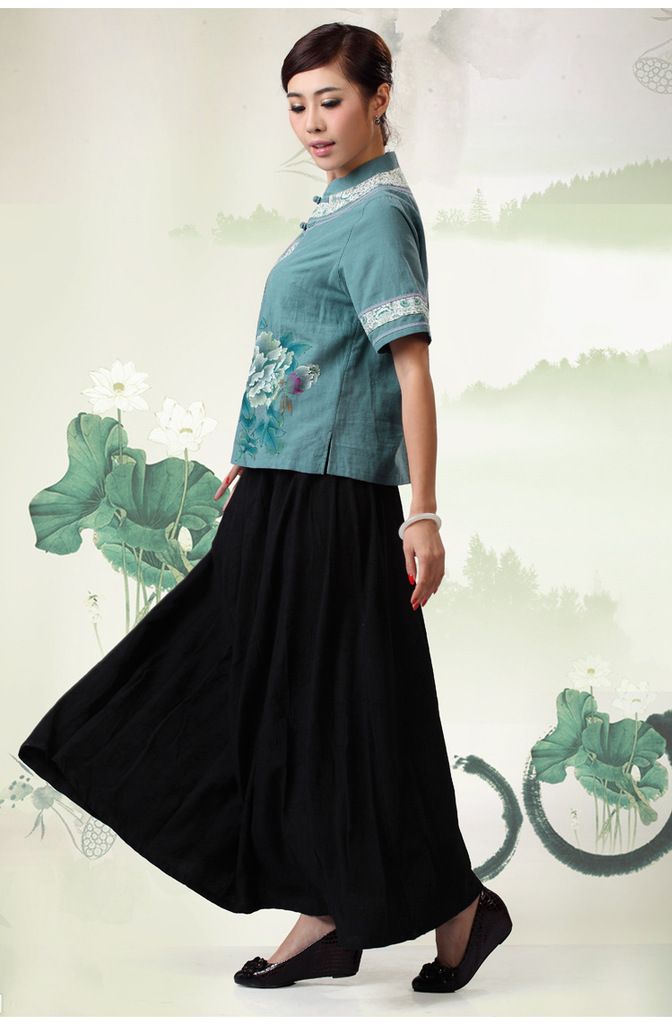 品唐斋唐装棉麻<em>女装</em>源自台湾品牌<em>居士</em>服装唐装