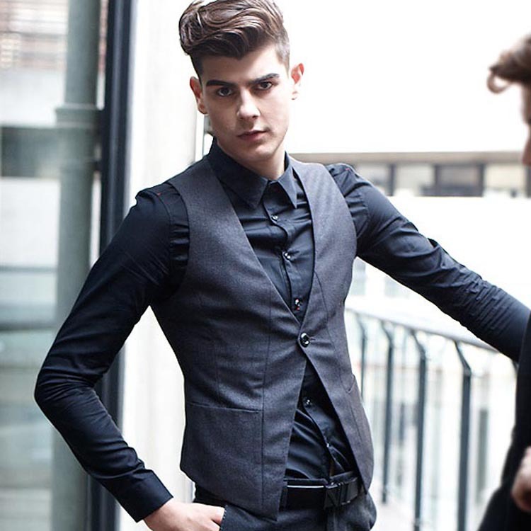 新品男装<em>英伦马甲</em>潮流结婚西装<em>休闲</em>背心ww00