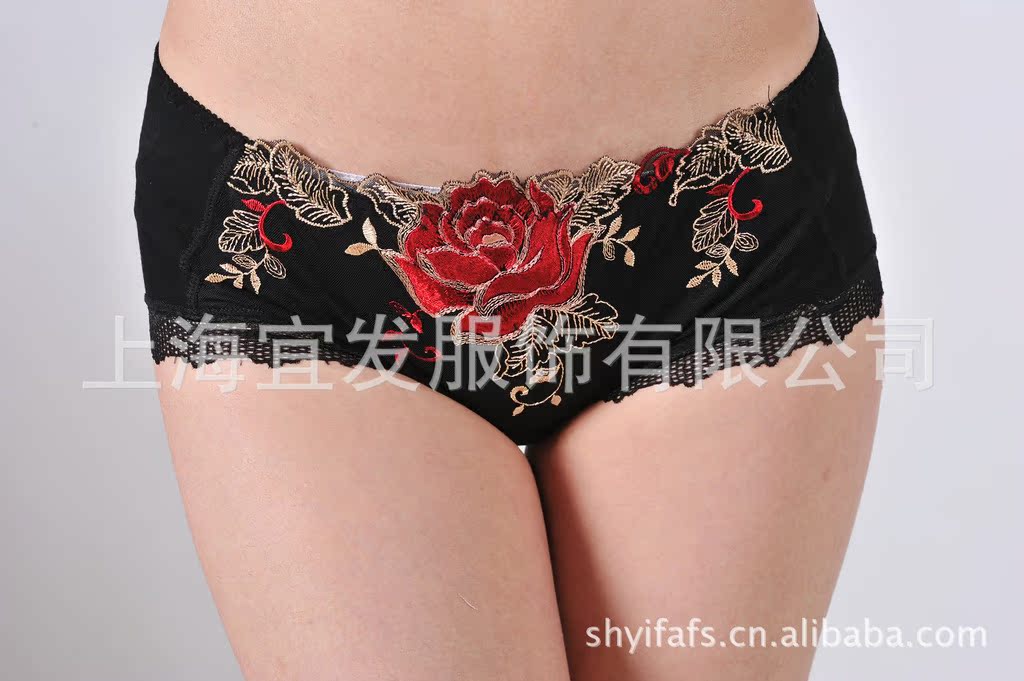大額批發 女士內褲 奢華牡丹刺繡 莫代爾三角內褲 蝶影美人67269工廠,批發,進口,代購