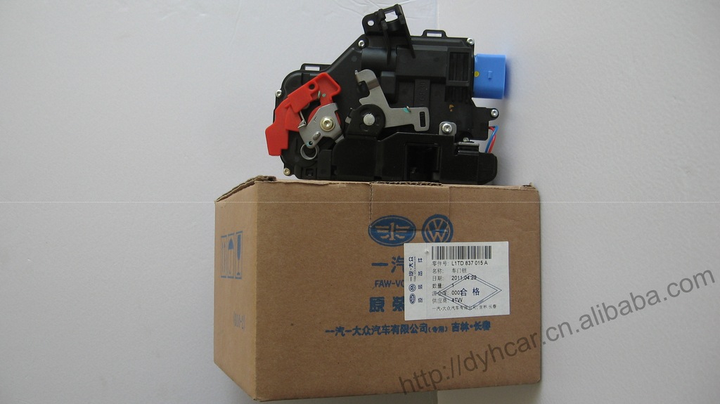 汽车配件 一汽大众速腾车门锁块图片,汽车配件