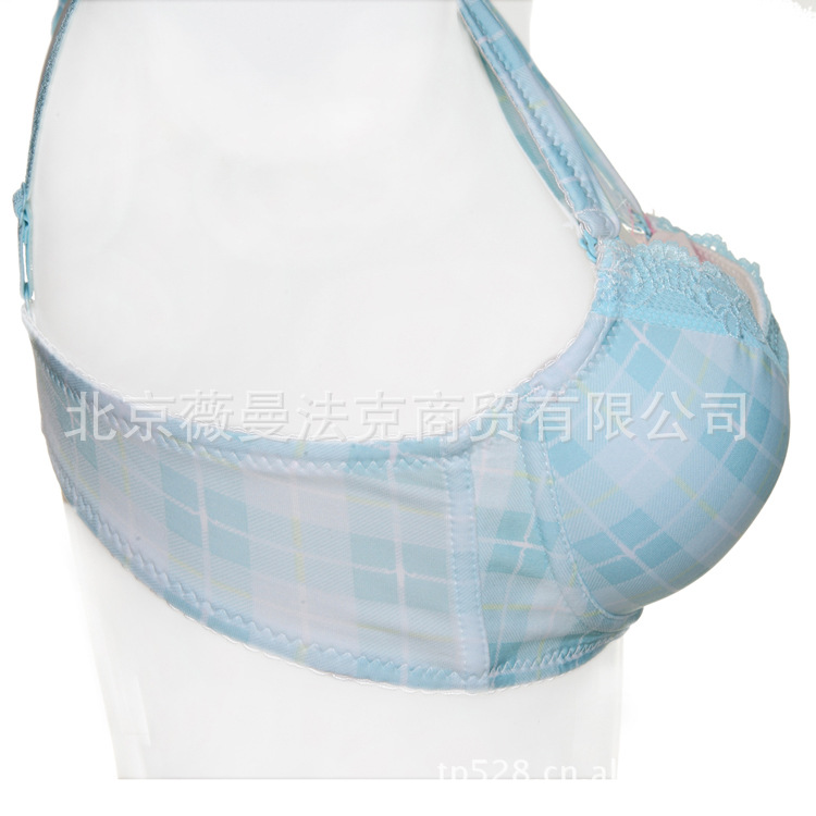 花季姐妹可爱少女全棉里料<em>文胸</em> 固定胸型 防外