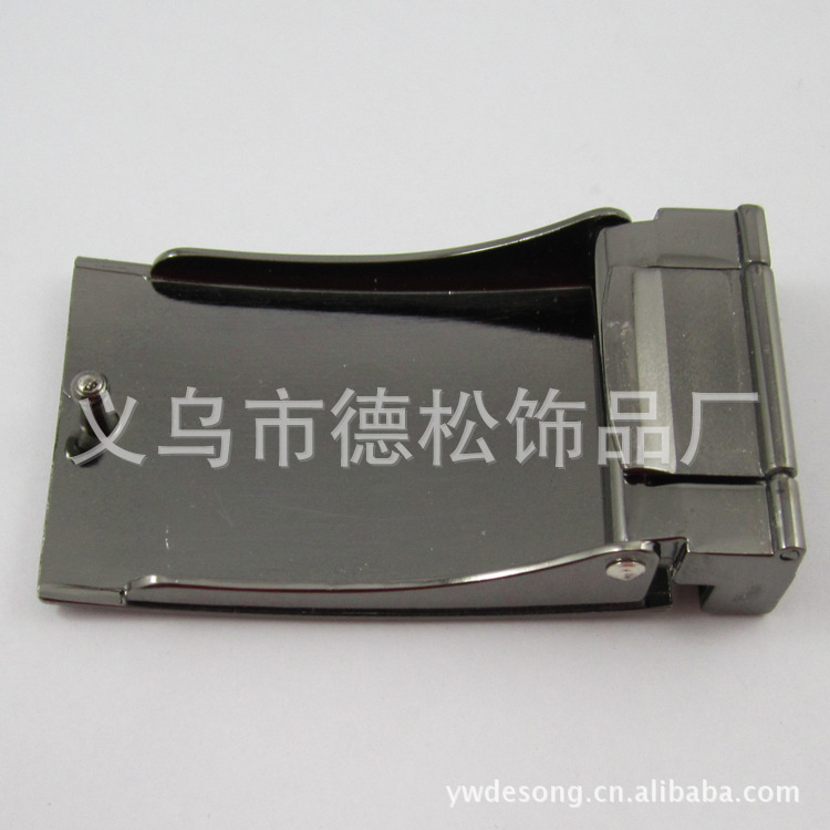 【大额批发男装扣点漆金属皮带扣英文长方形两