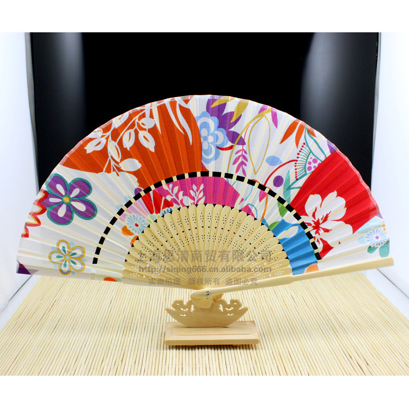 本风情 日式京都和风折扇 高档双节真丝<em>女扇</em> 浓