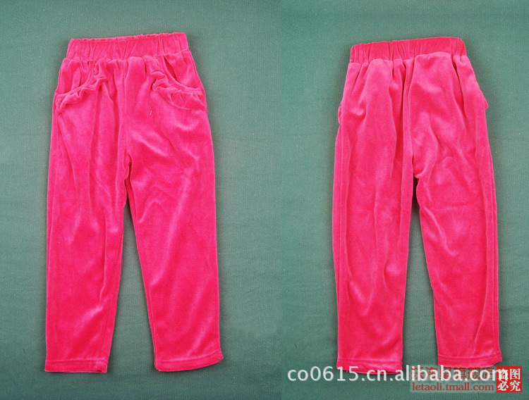 <em>女童天鹅绒</em>运动服套装 2012新款春秋装儿童韩