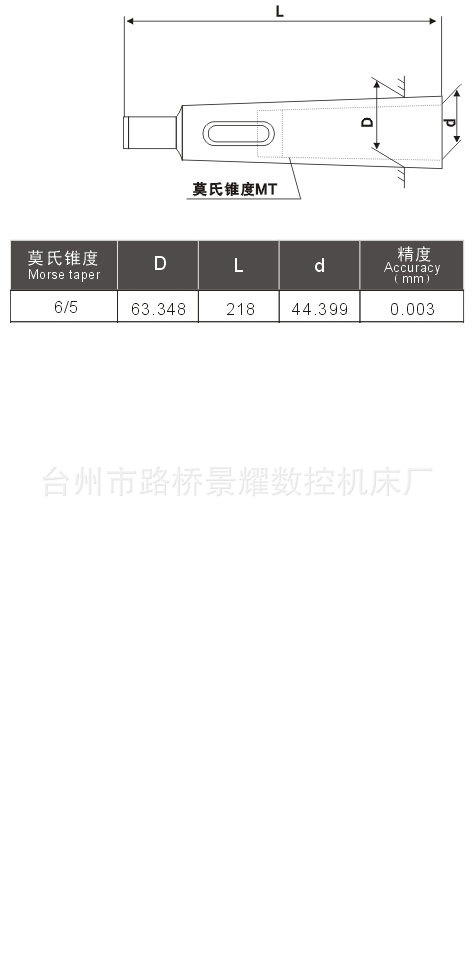 用力改变机床主轴及尾座孔的莫氏锥度尺寸,以扩大机床的使用范围