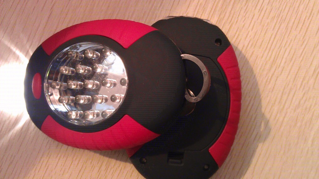 19 3 挂钩磁铁干电池 手握 工作灯 手电图片,19