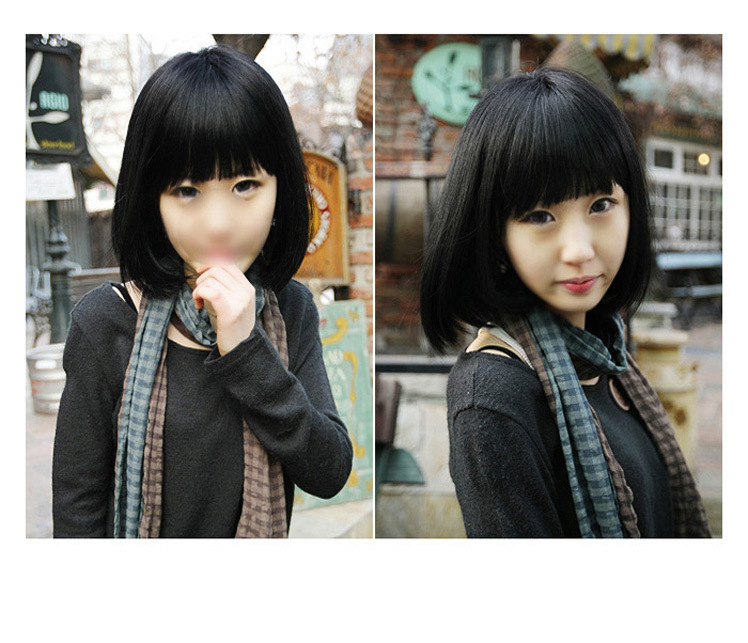 批发采购假发-假发 短发 女 短直发 <em>BOBO</em>头齐