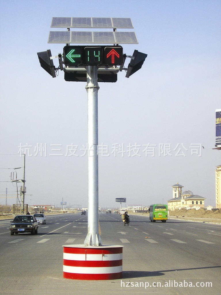 太阳能固定式信号灯(太阳能固定式红绿灯)