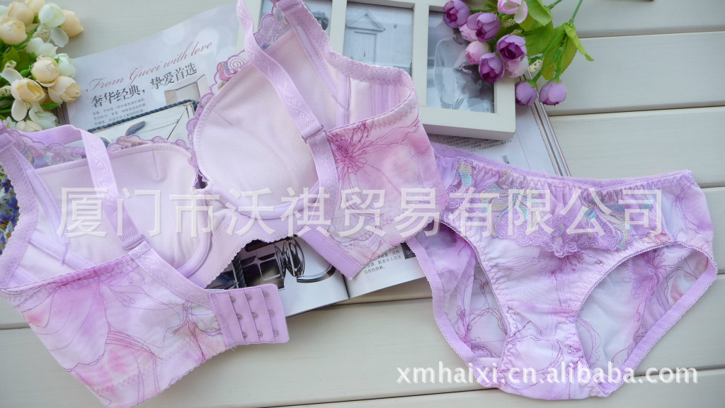 <em>B罩杯</em>蕾丝可爱性感<em>文胸</em> 聚拢调整型内衣8030