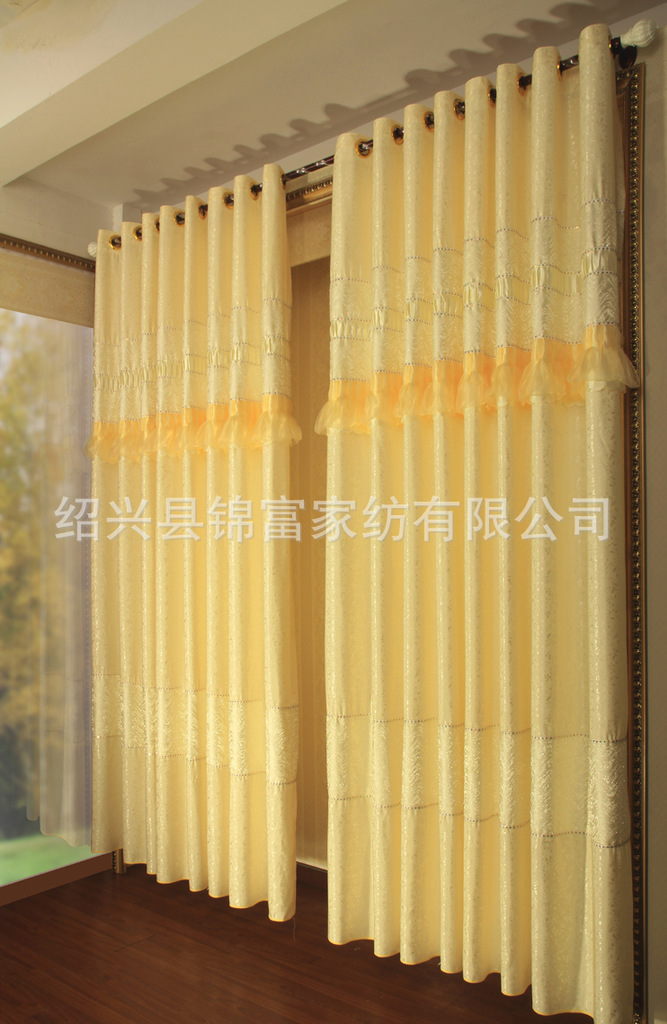 【出口中东中亚中美非洲等外贸窗帘布全涤色织