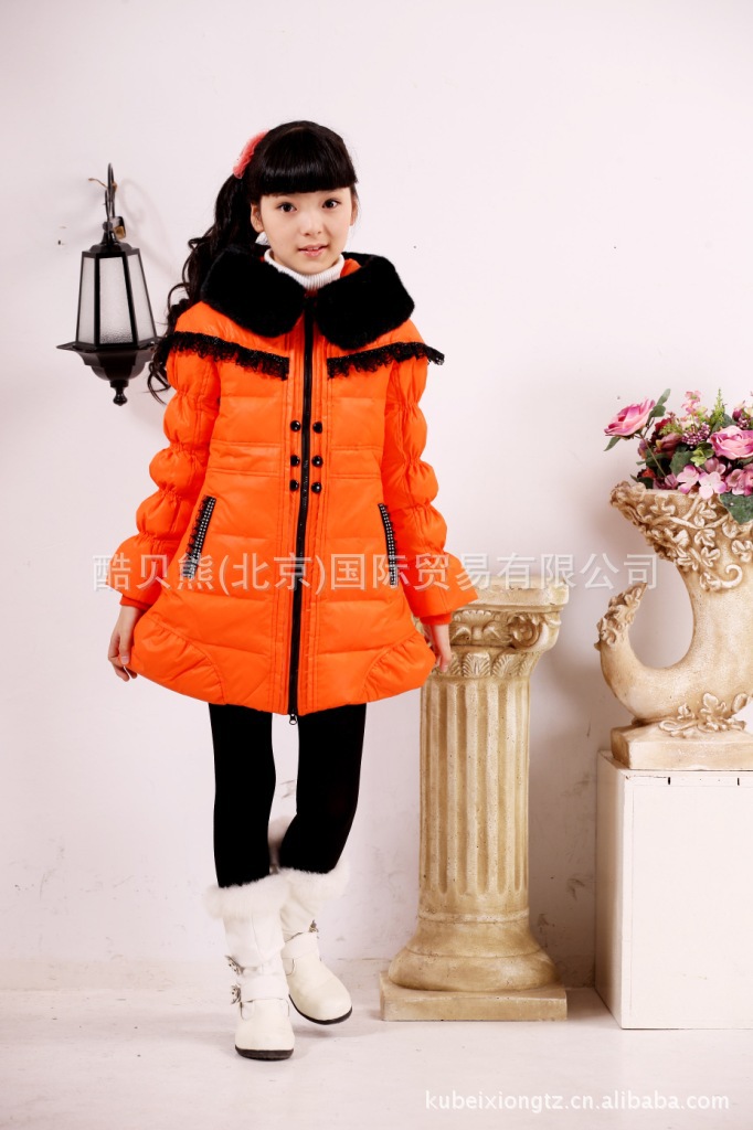 批发<em>少女装</em> 大童儿童羽绒服 连帽羽绒衣 冬季韩