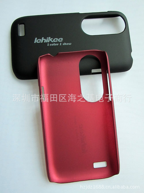 【批发 最新款手机壳 HTC T328W 黑 红 橡胶油