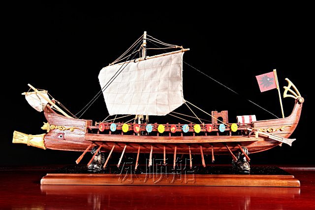 【【木雕工艺品】供应仿古船模之海狼号 精美