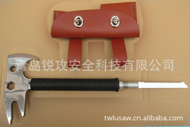 多功能消防腰斧、消防员随身携带、具有锯、刀