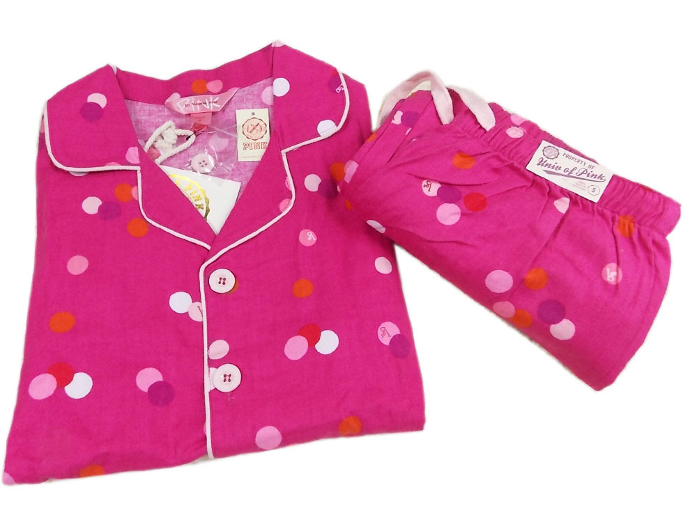 正品维多利亚的秘密PINK 冬纯棉女款<em>厚睡衣</em>套