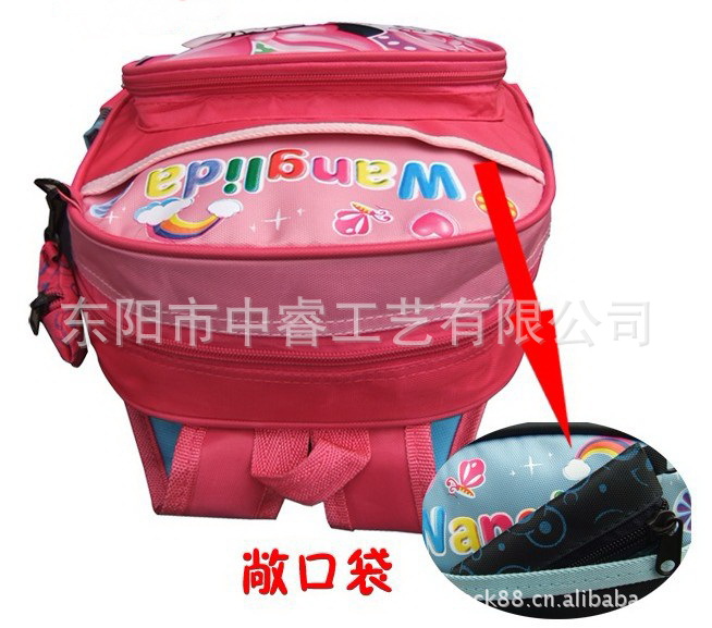 批发采购书包-批发订做PE料印花米奇儿童书包
