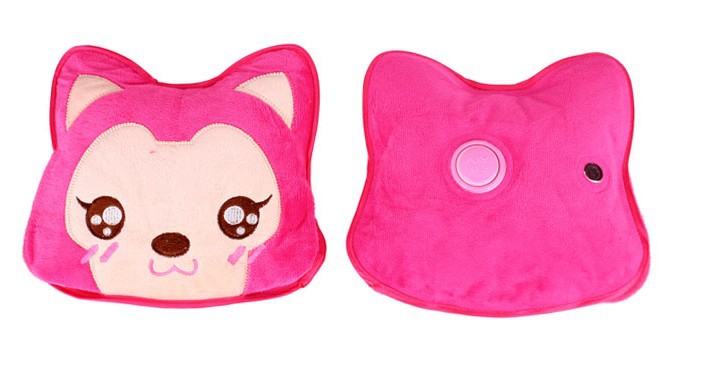 【厂家批发 爱艺阿狸卡通毛绒充电热水袋 双插