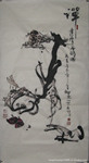 名家字画低价批发收藏送礼佳品三尺国画写意人物高士达摩图4027