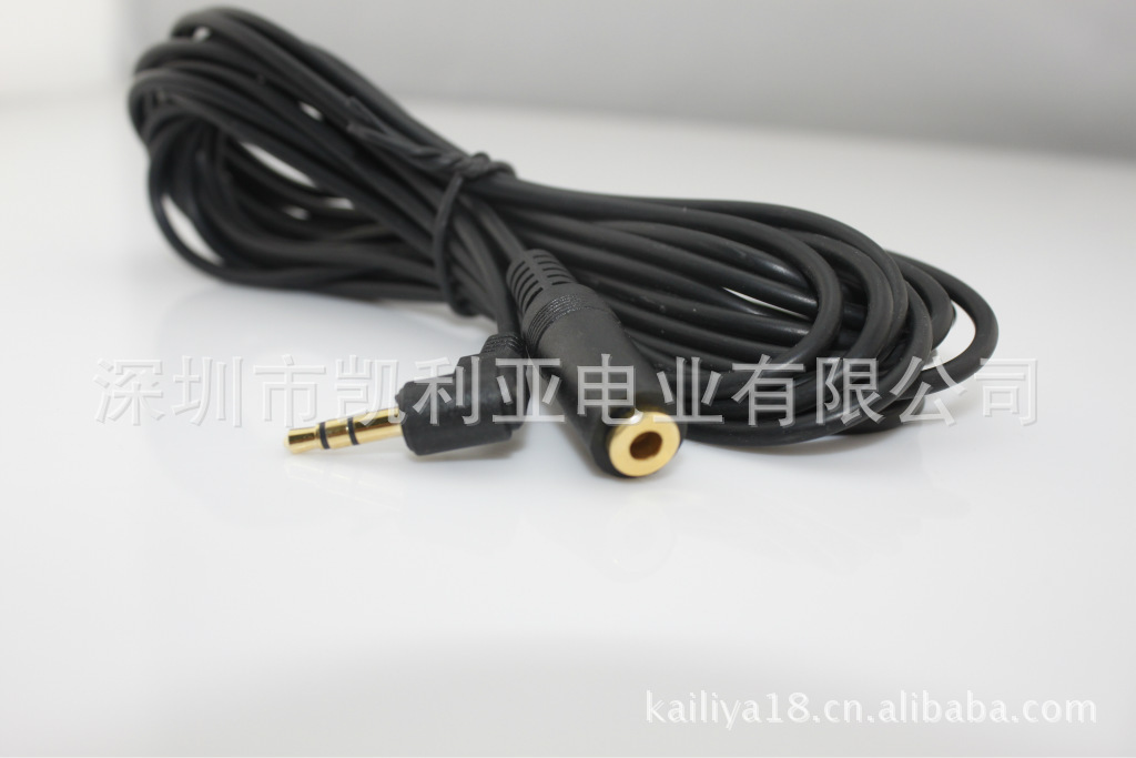 低价销售,高品质环保高清3.5mm母2RCA公5米音视频线【现货库存】