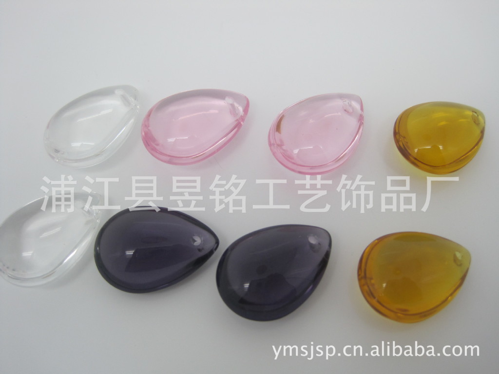 时光宝石系列 滴水水晶 水滴玻璃贴片 饰品配件