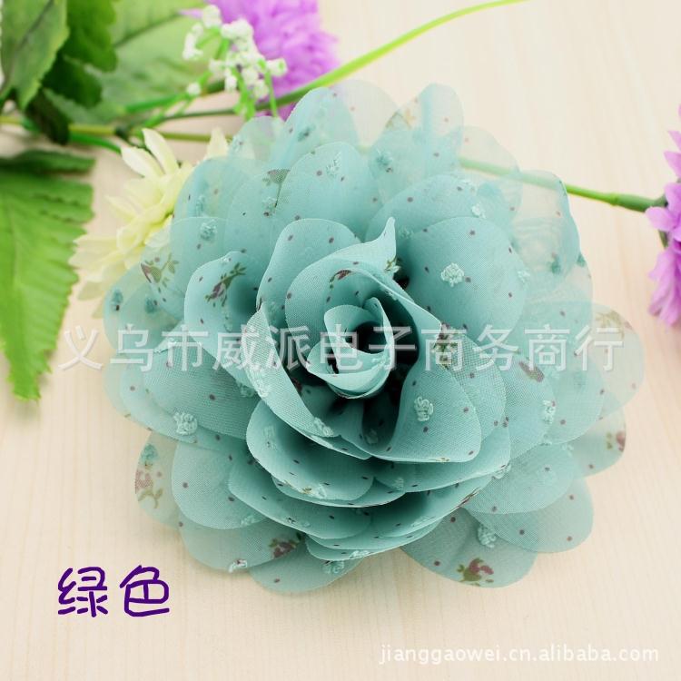 韩式饰品棉麻胸花花朵布艺发饰<em>淑女发夹</em>头花胸