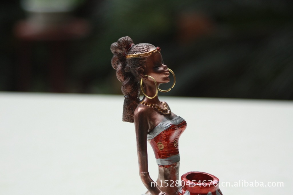 <em>非洲黑人</em>工艺品/黑人烛台装饰摆设4865图片, 非