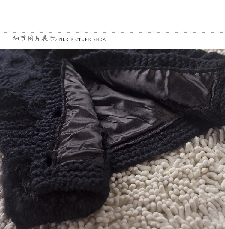 【毛呢<em>外套</em> 欧式优雅手工<em>勾</em>织羊毛<em>马甲外套</em>12