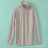 莫代尔打底衫批发/原单百搭秋冬必备款堆领打底衫简洁百搭款/多色
