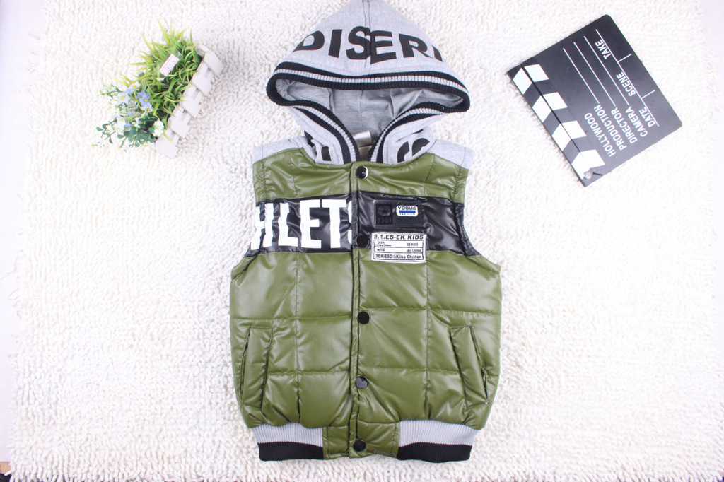 【<em>2012秋冬季</em>新款原单男童<em>棉马甲</em> 棉花绒加厚