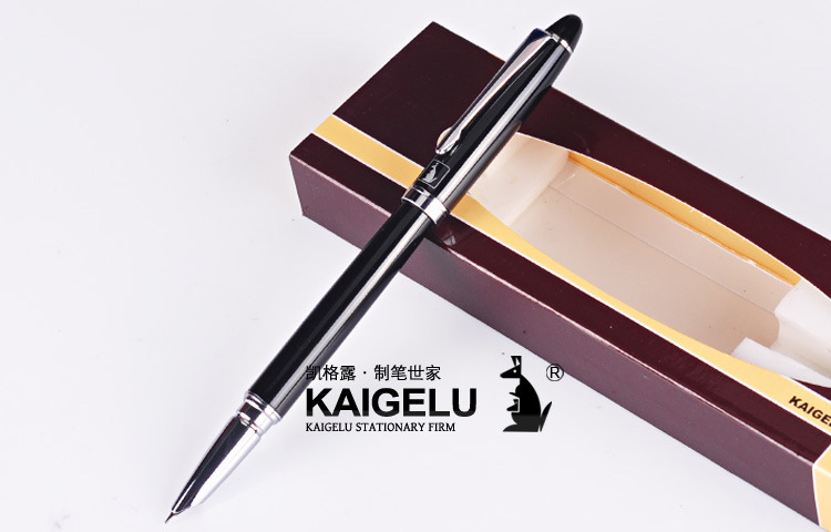 kaigelu凯格露 360钢笔 炫彩白夹铱金笔 签字笔