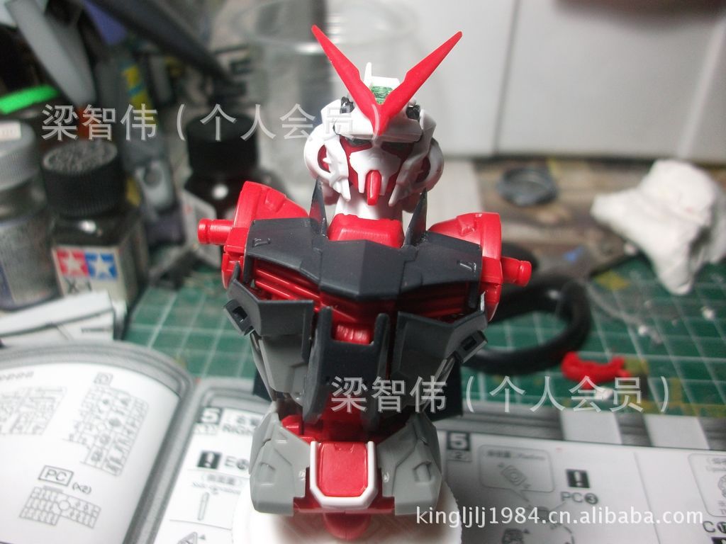大班模型 mg高达1:100 【6601】红色异端(异端红色机改)