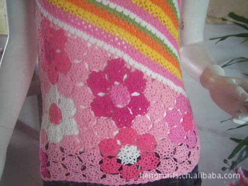 【新<em>款式</em>手工钩织时尚女<em>毛衣出口</em>日本尾货】价