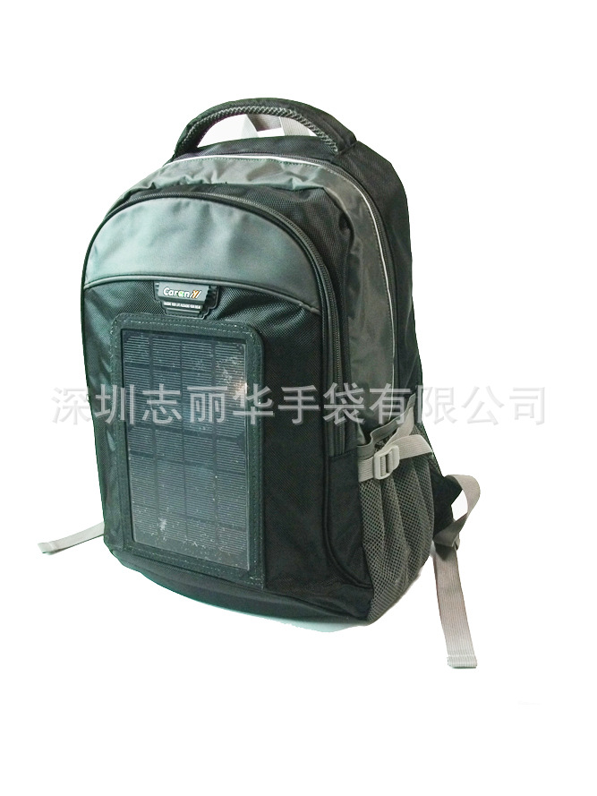 生产太阳能充电双肩背包 太阳能充手机 充平板