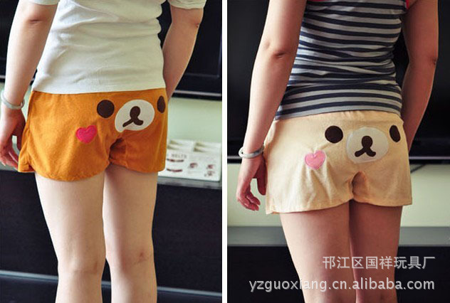 松小熊 轻松熊 透气毛巾面料<em>家居裤 女 短裤</em> 热