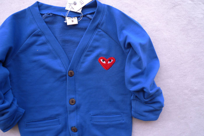 外贸原单 久保玲标志 全棉<em>童装针织开衫</em> 童装春