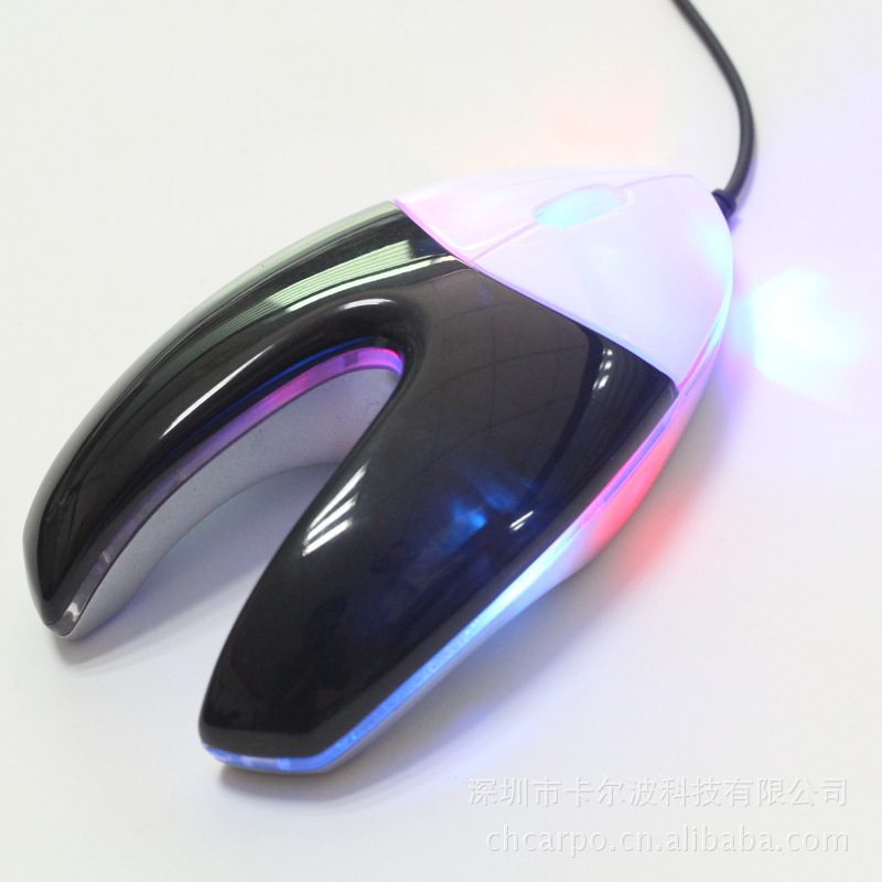 卡尔波C5 新款有线usb鼠标风水渠usb鼠标 LED发光鼠标