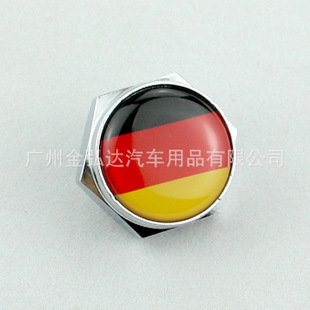 其他汽车外饰用品-德国旗德国标地图牌照螺丝