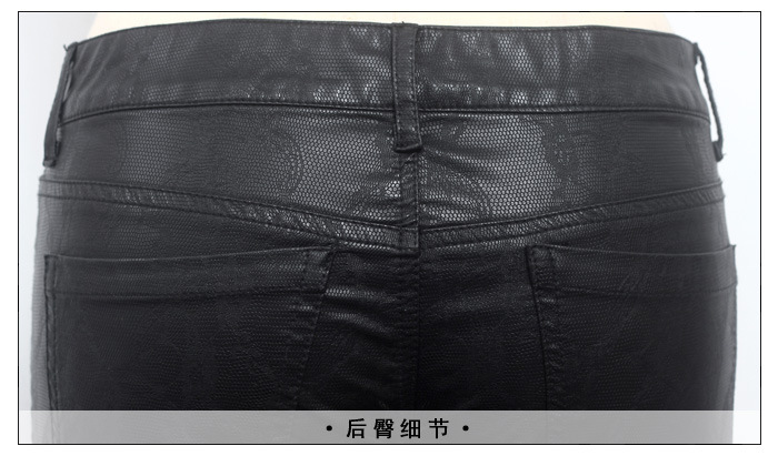 LAM1176#2012秋装新款韩版蕾丝<em>花纹</em>pu<em>皮短</em>