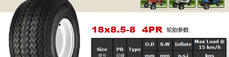 高尔夫车/观光车/游览车/巡逻车轮胎
