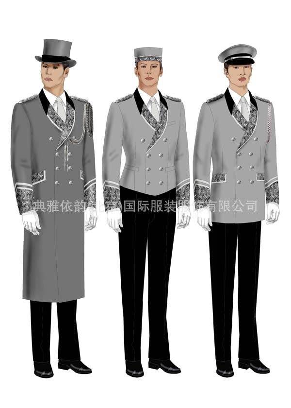 钟表眼镜 特种服装 制服,工作服 【专业定做】酒店冬季门童大衣