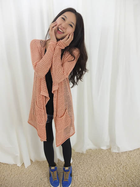 【2012女装新款北欧风情<em>漏孔</em>丝网<em>开衫</em>毛衣11