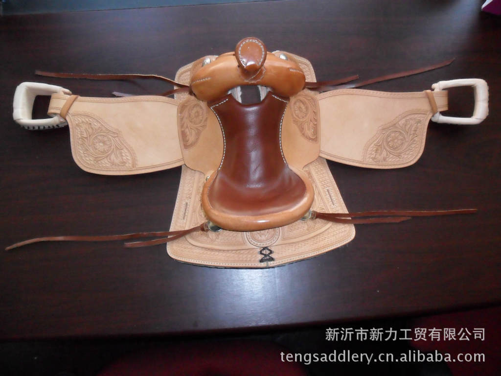sa129 尺寸16.8cm 定制马鞍 纯手工制作 皮雕 西部马鞍