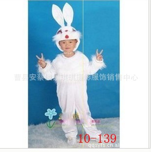 民族服装 儿童演出服装 舞蹈服装 兔子表演服饰