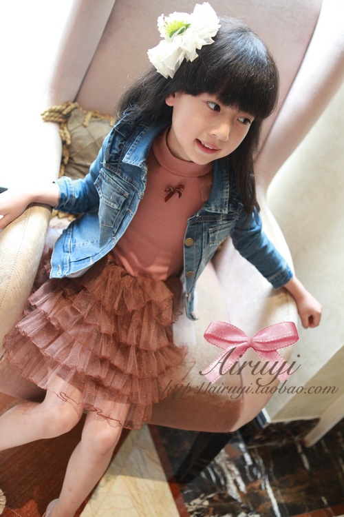 小孩麻豆 秋季童装 <em>女童牛仔外套</em> 牛仔服 - 阿里
